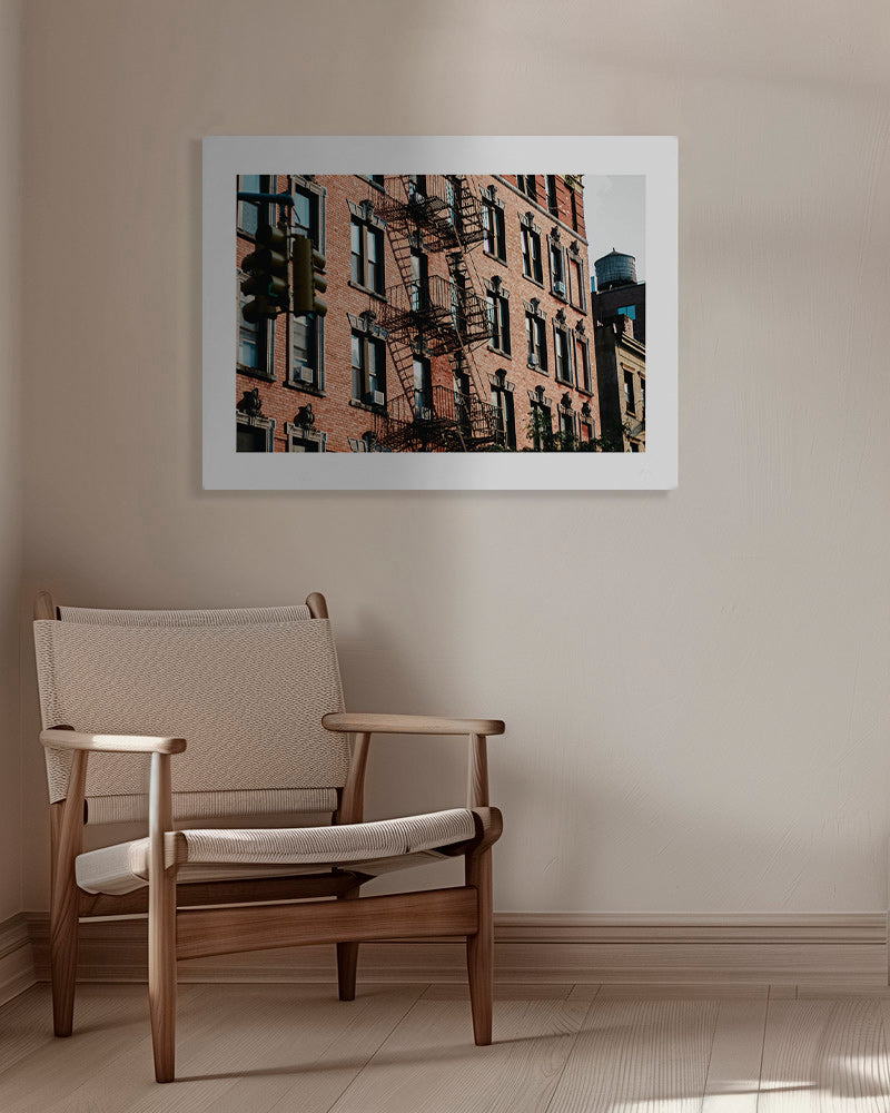 Cuadro de ciudades con fachada de ladrillo – Canvas