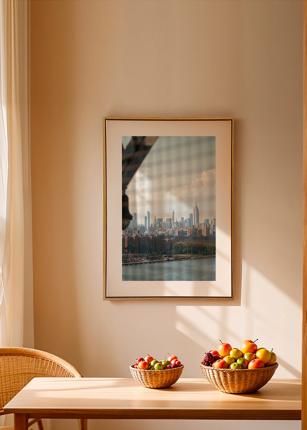 Cuadro de ciudades con skyline desde ventana – Canvas2