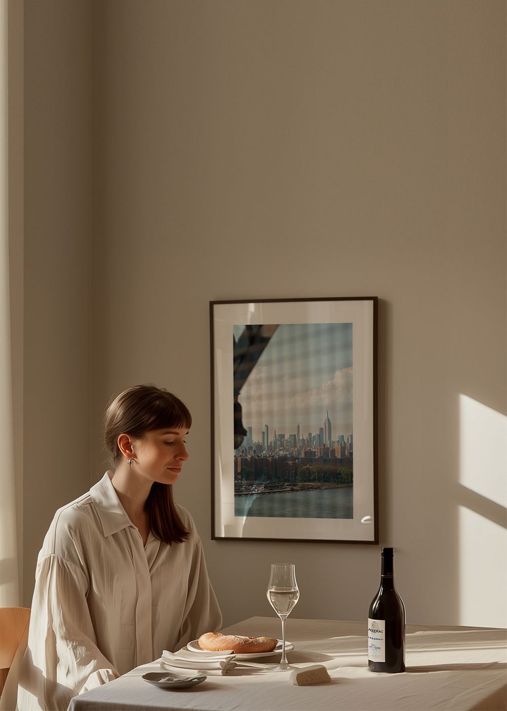 Cuadro de ciudades con skyline desde ventana – Product3