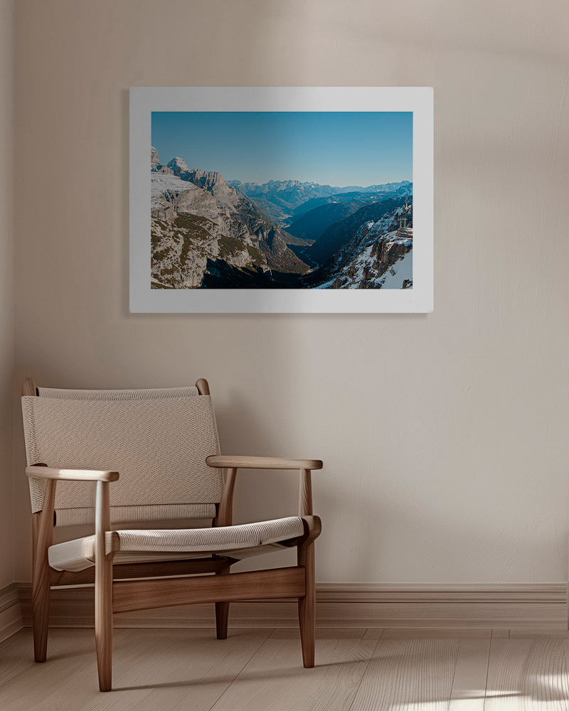 Cuadro de paisaje con vista de montaña nevada – Canvas
