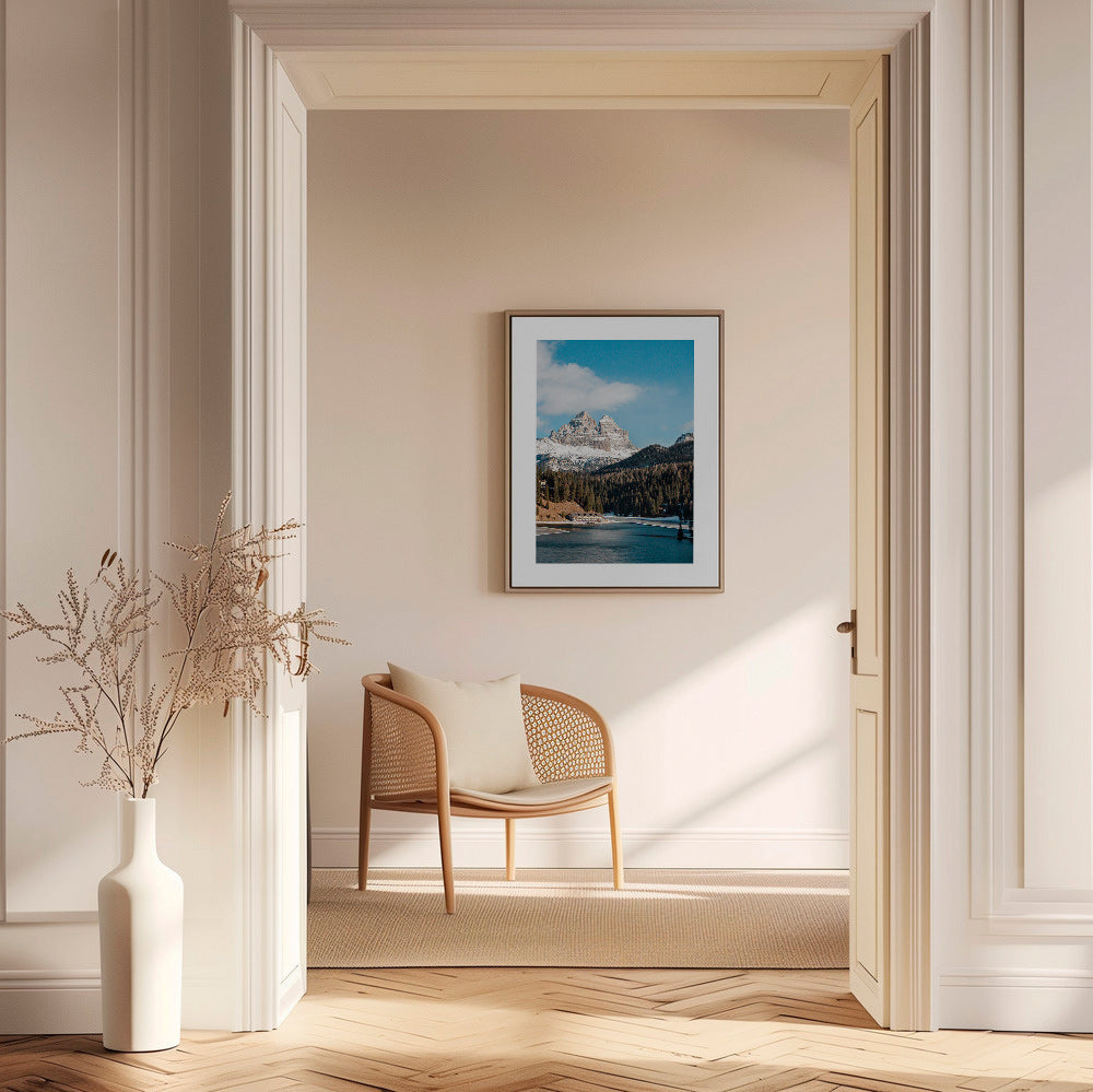 Cuadro de paisaje: lago y picos nevados – Canvas2