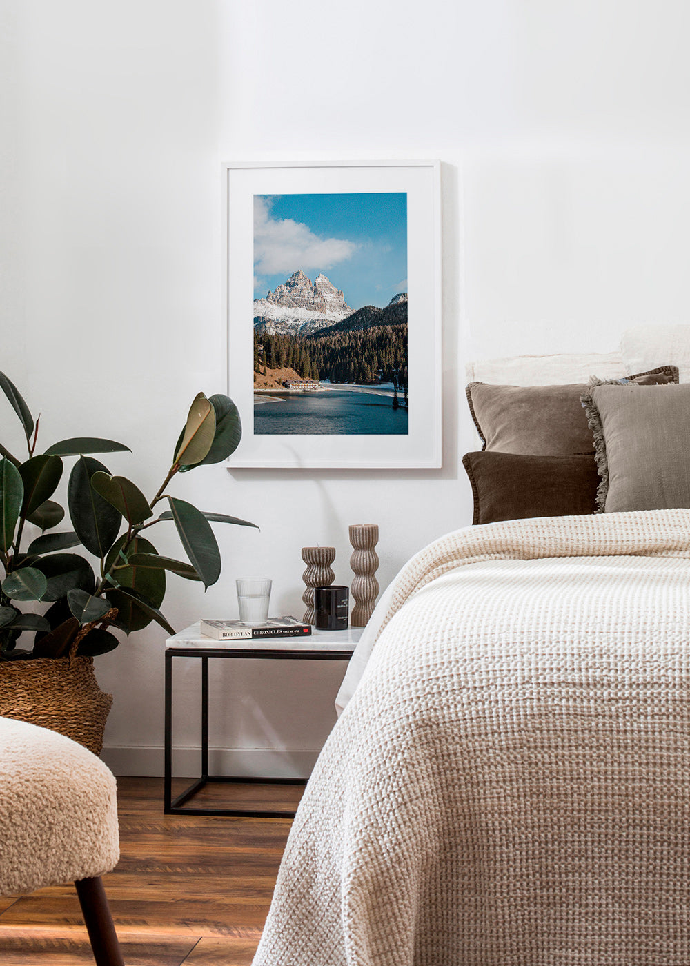 Cuadro de paisaje: lago y picos nevados – Product2