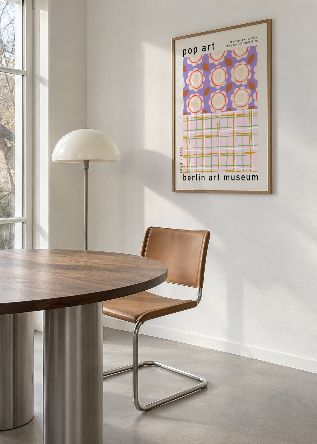 Berlin Art Museum Pop Art - Framed poster in an interior
