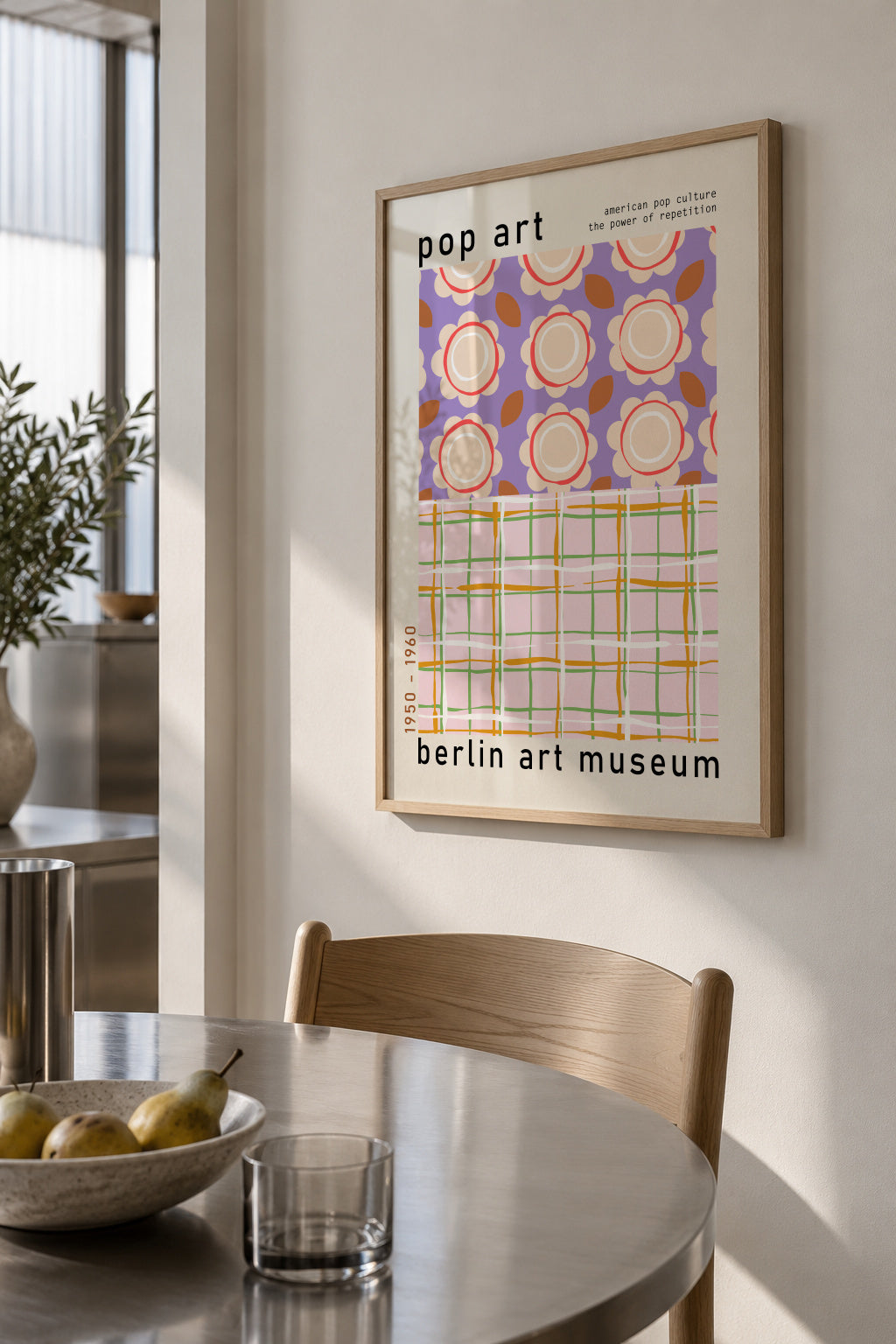 Berlin Art Museum Pop Art - Framed poster in an interior