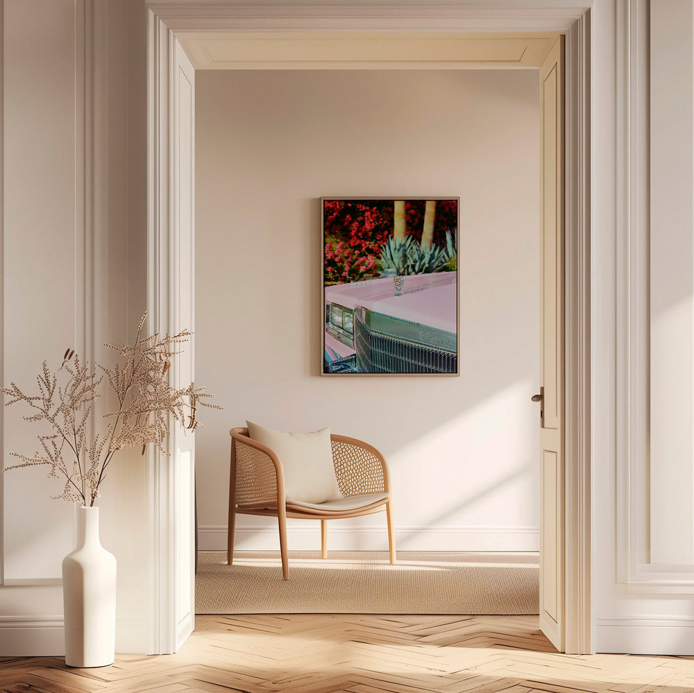 Cuadro vintage Cadillac rosa – Canvas1