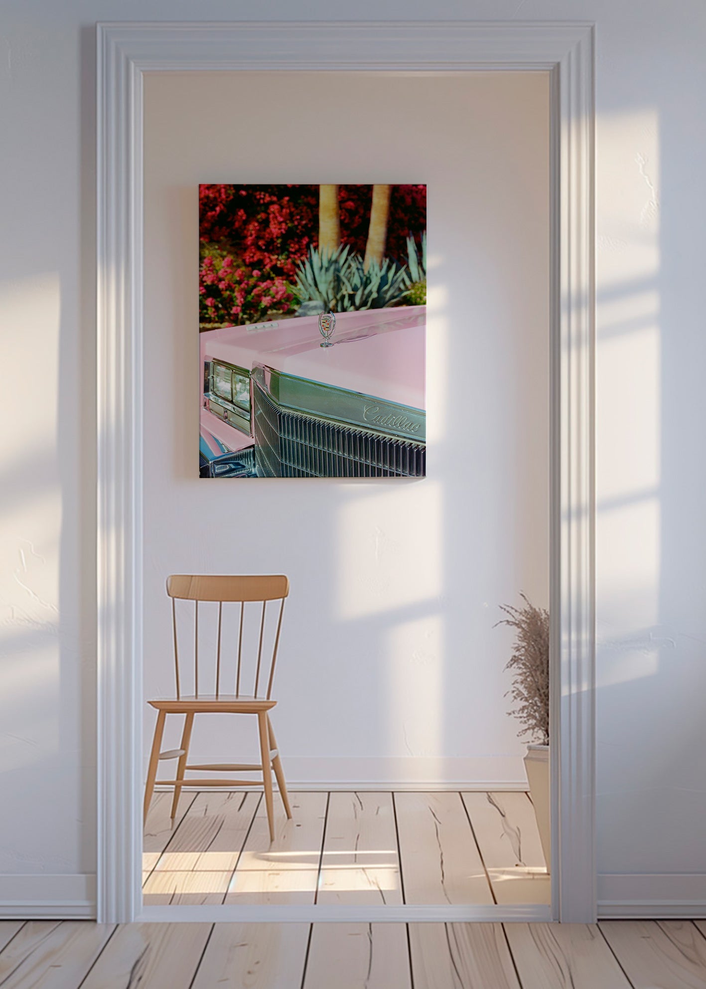 Cuadro vintage Cadillac rosa – Canvas