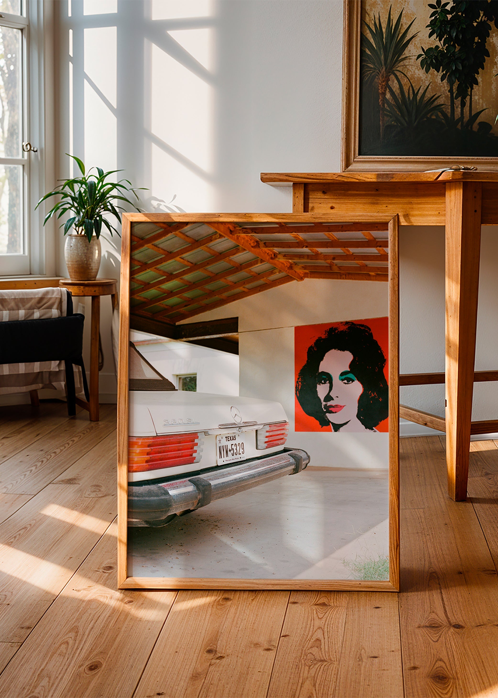 Fotografía de coche clásico y retrato mural – Product2