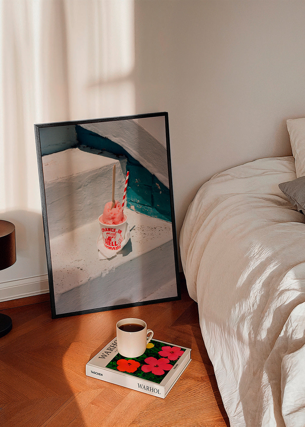 Cuadro de cocina con granizado rosa en escalera – Product1