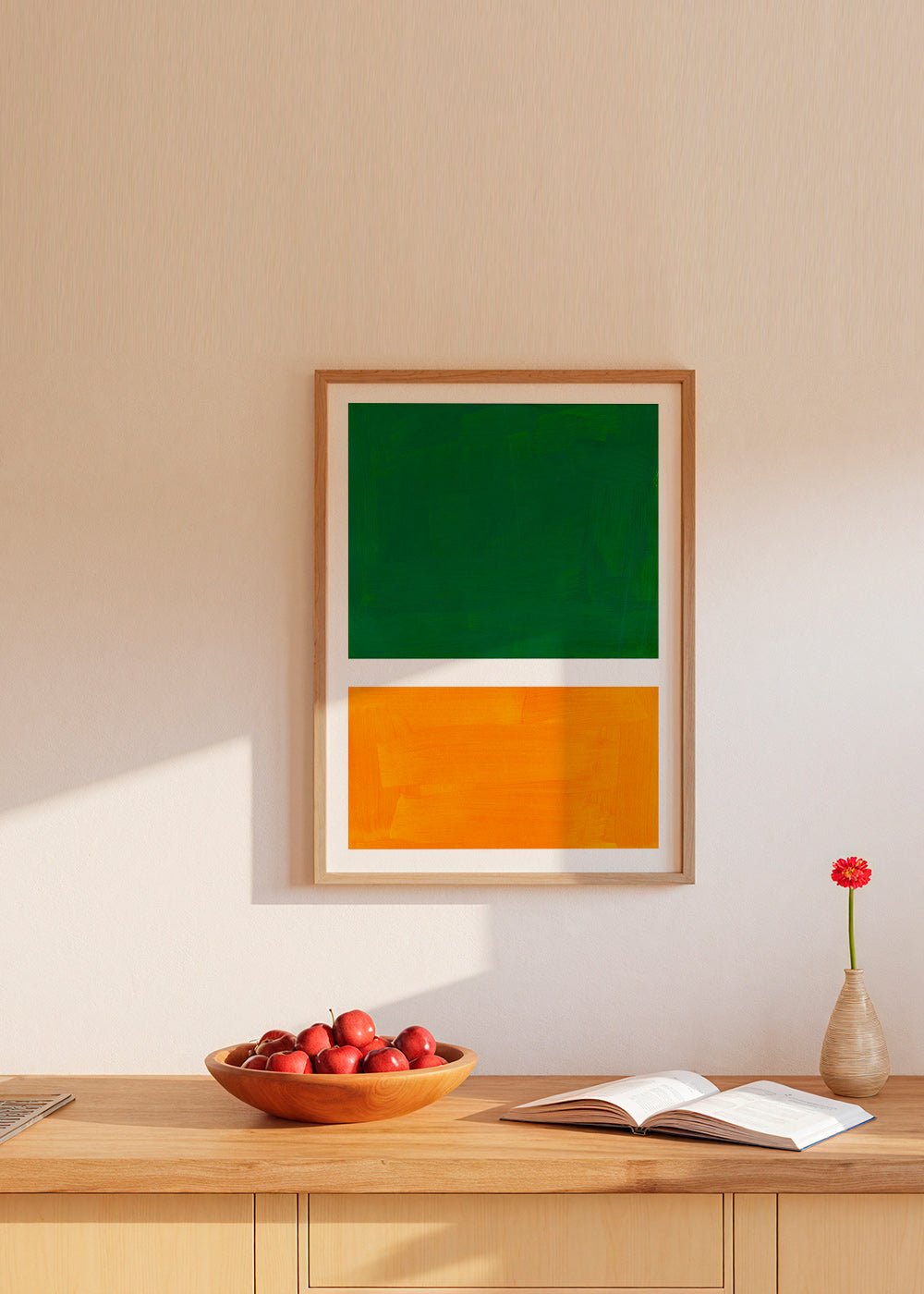 Cuadro abstracto en dos campos de color – Product1