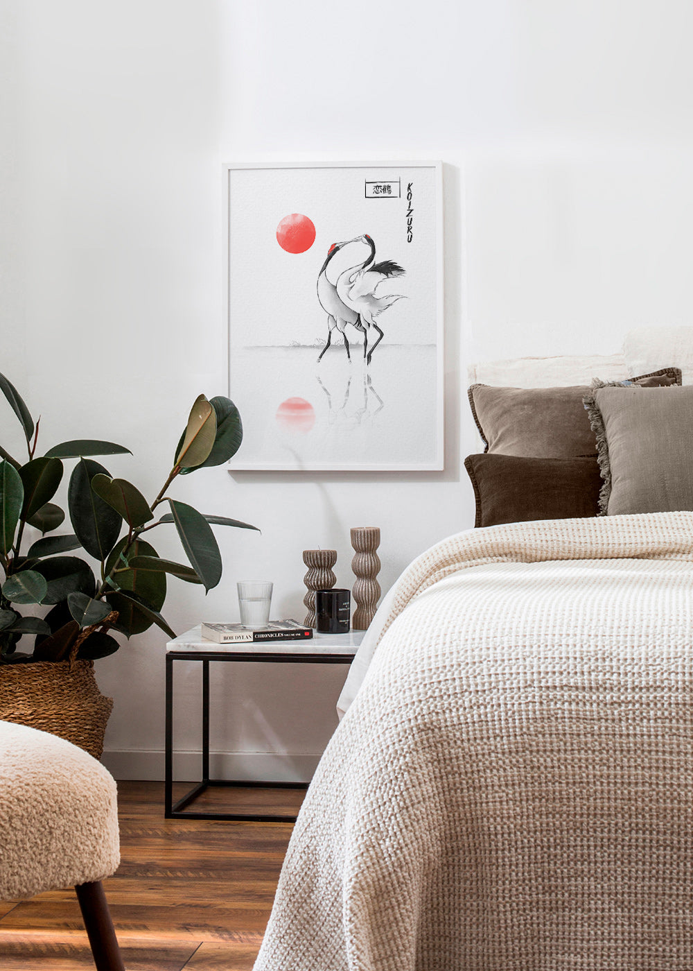 Cuadro grullas japonesas minimalistas – Product1