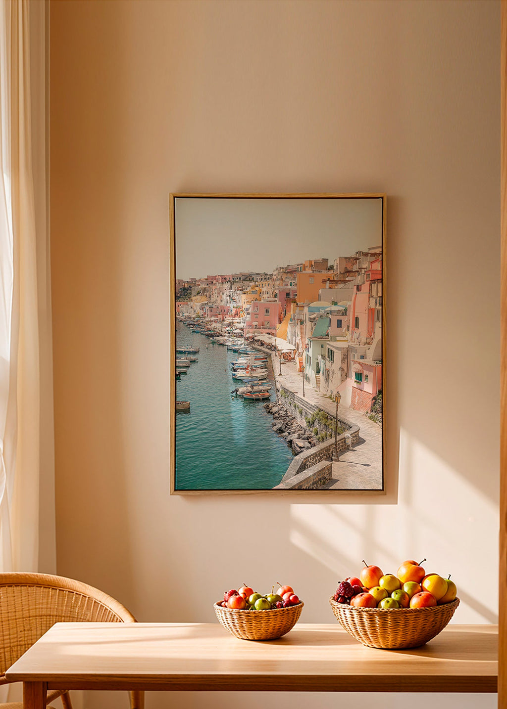 Cuadro de ciudades Procida puerto colorido – Canvas1