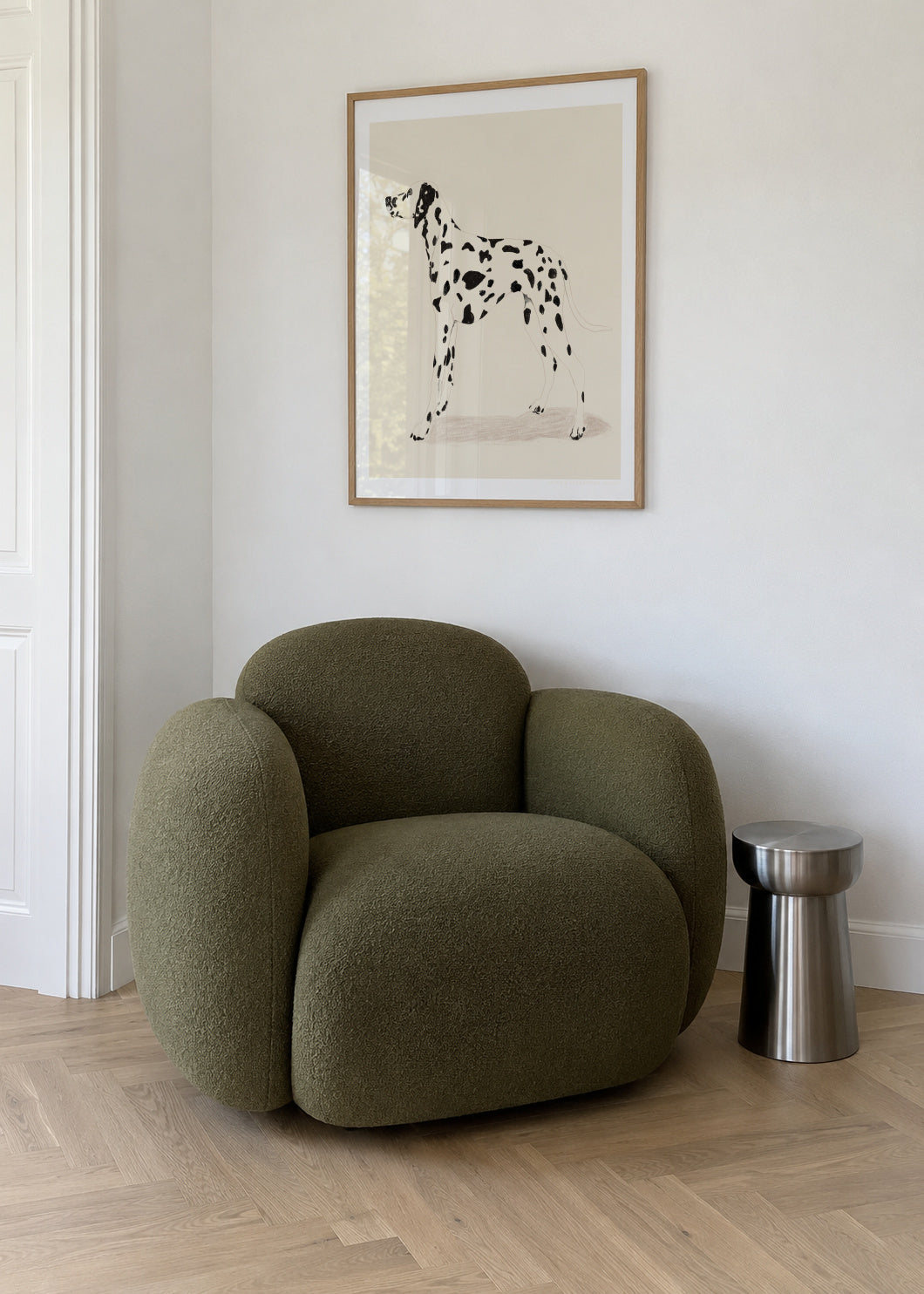 Pandc Dalmation - Framed poster in an interior
