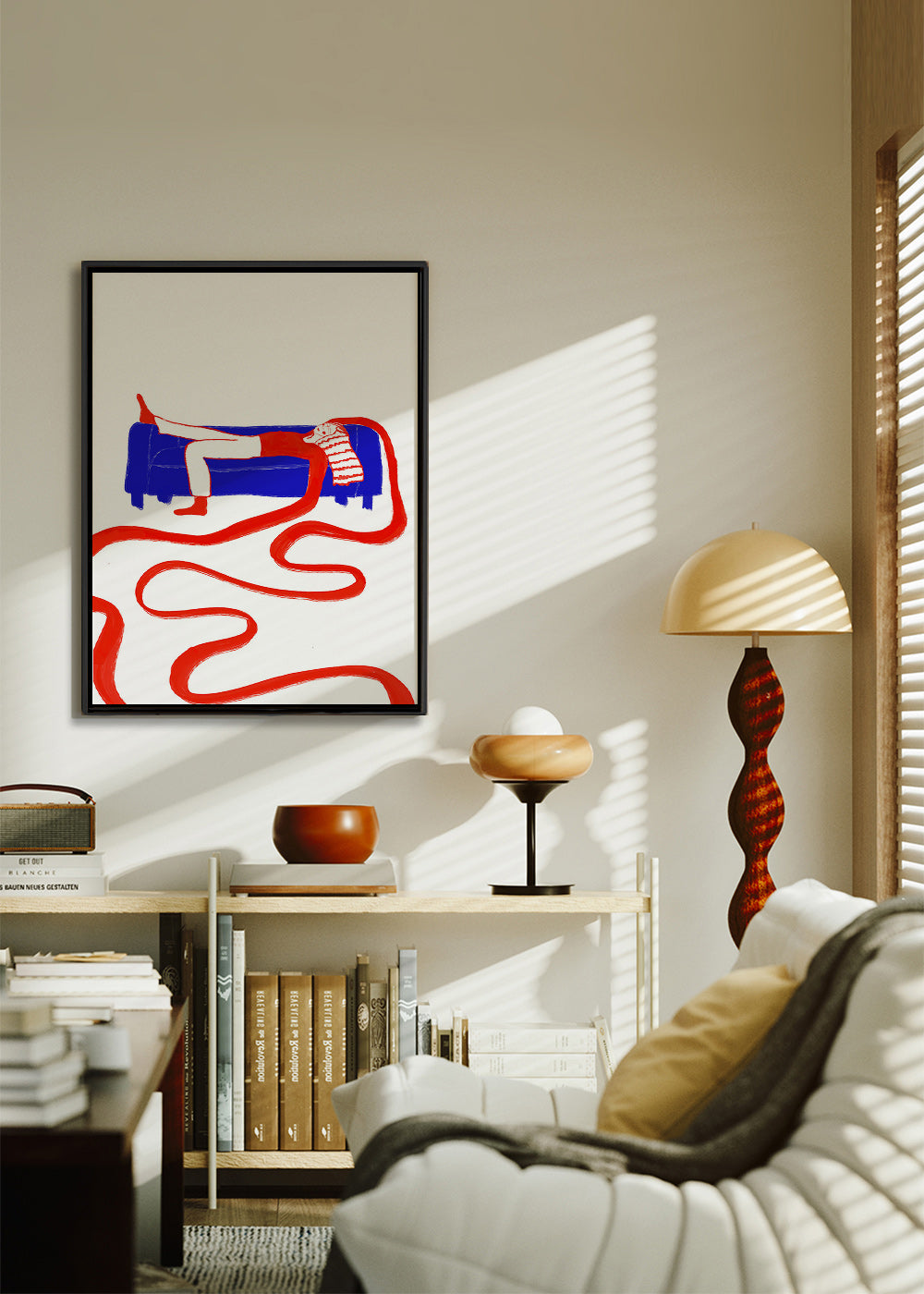 Ilustración de figura recostada en sofá – Canvas2