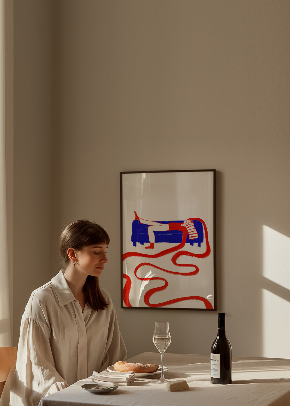 Ilustración de figura recostada en sofá – Product2