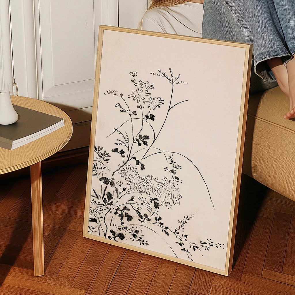 Lámina botánica en tinta japonesa minimalista – Product1