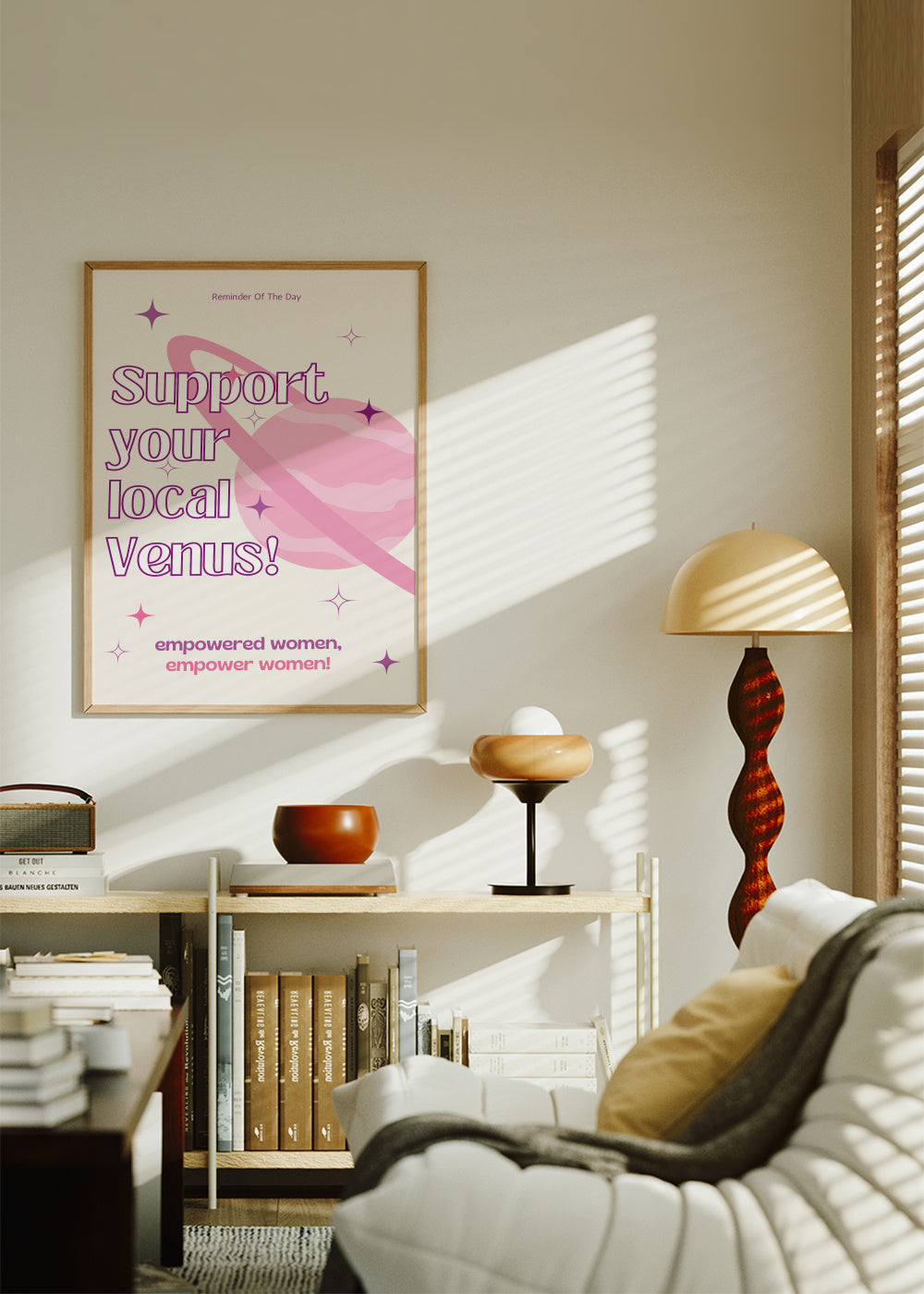 Promoting Female Empowerment - Framed poster in an interior
