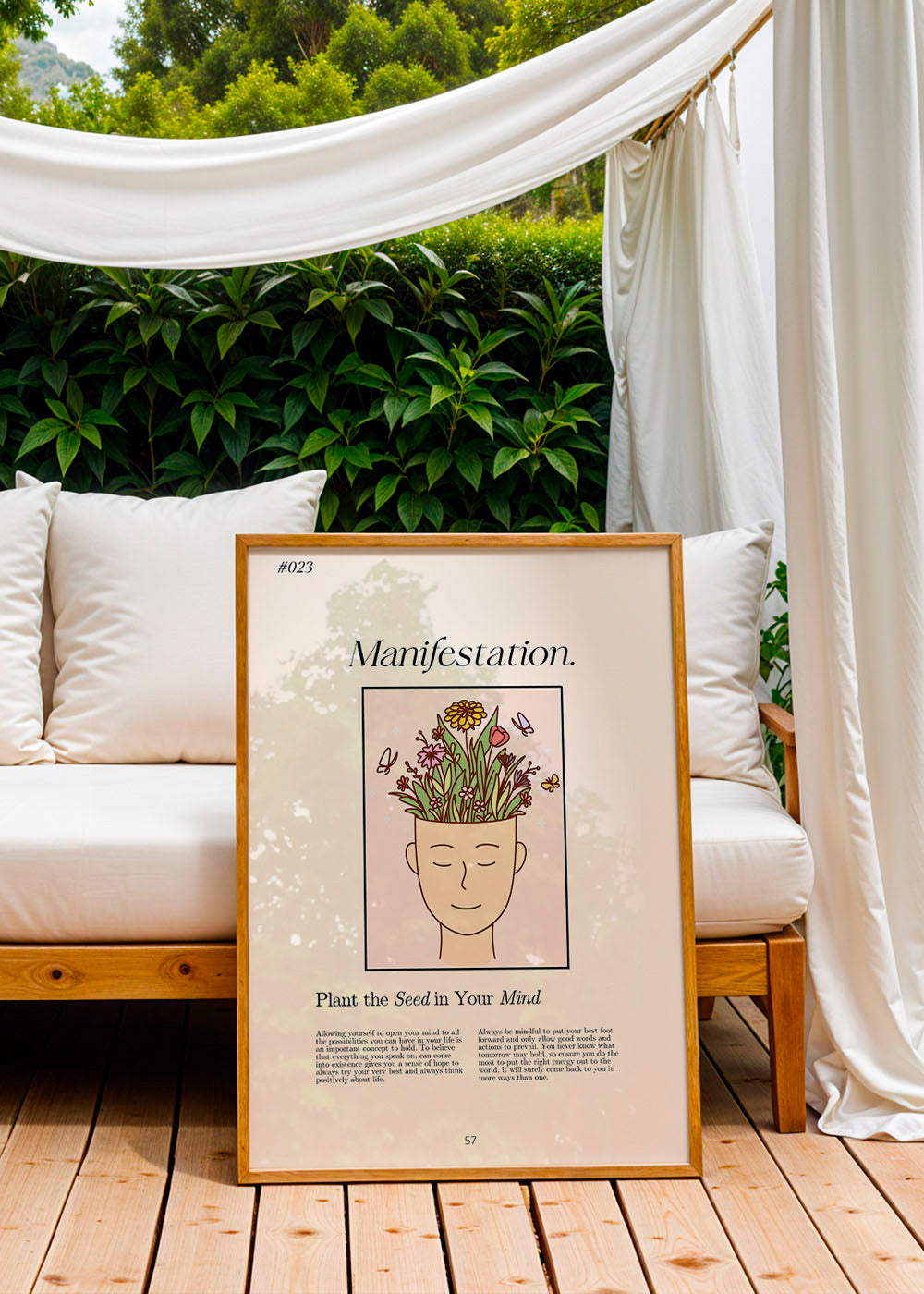 Ilustración cabeza con plantas – Product2