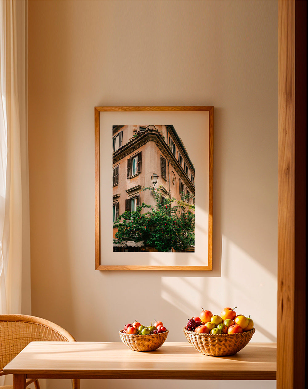 Cuadro de ciudades: esquina romana con vegetación – Product2