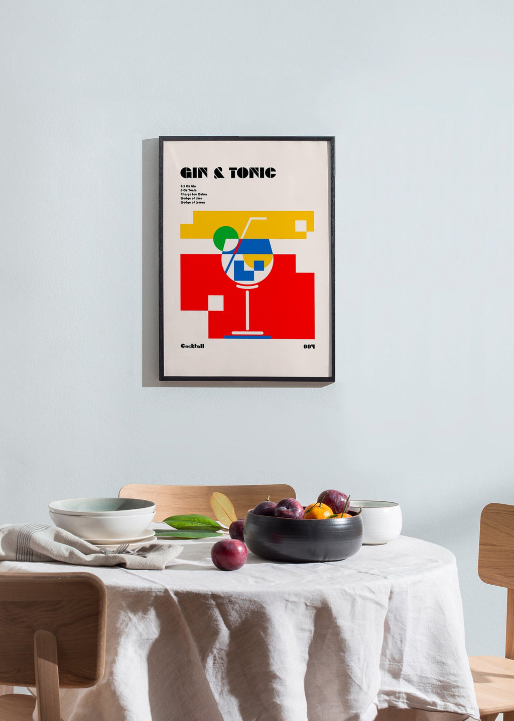 Cuadro de cocina Gin Tonic estilo Bauhaus – Product3