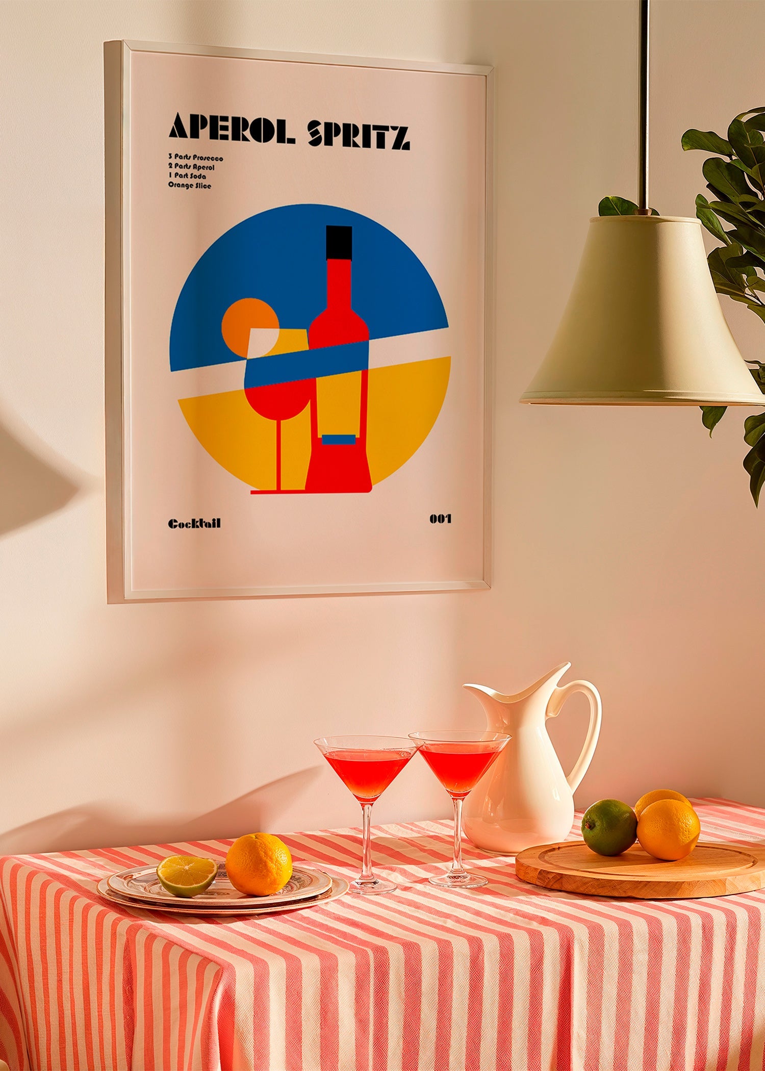 Cuadro de cocina Aperol Spritz geométrico – Product2