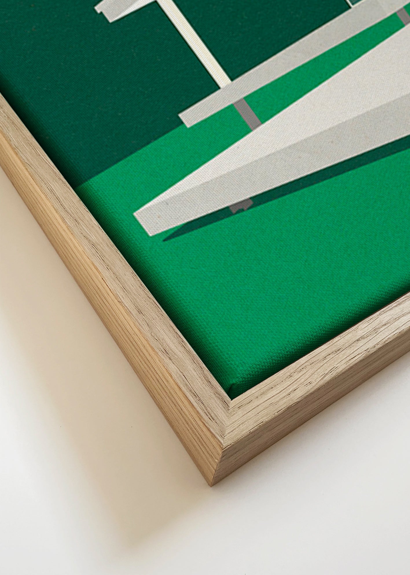 Ilustración arquitectónica de casa moderna minimalista – Canvas detail