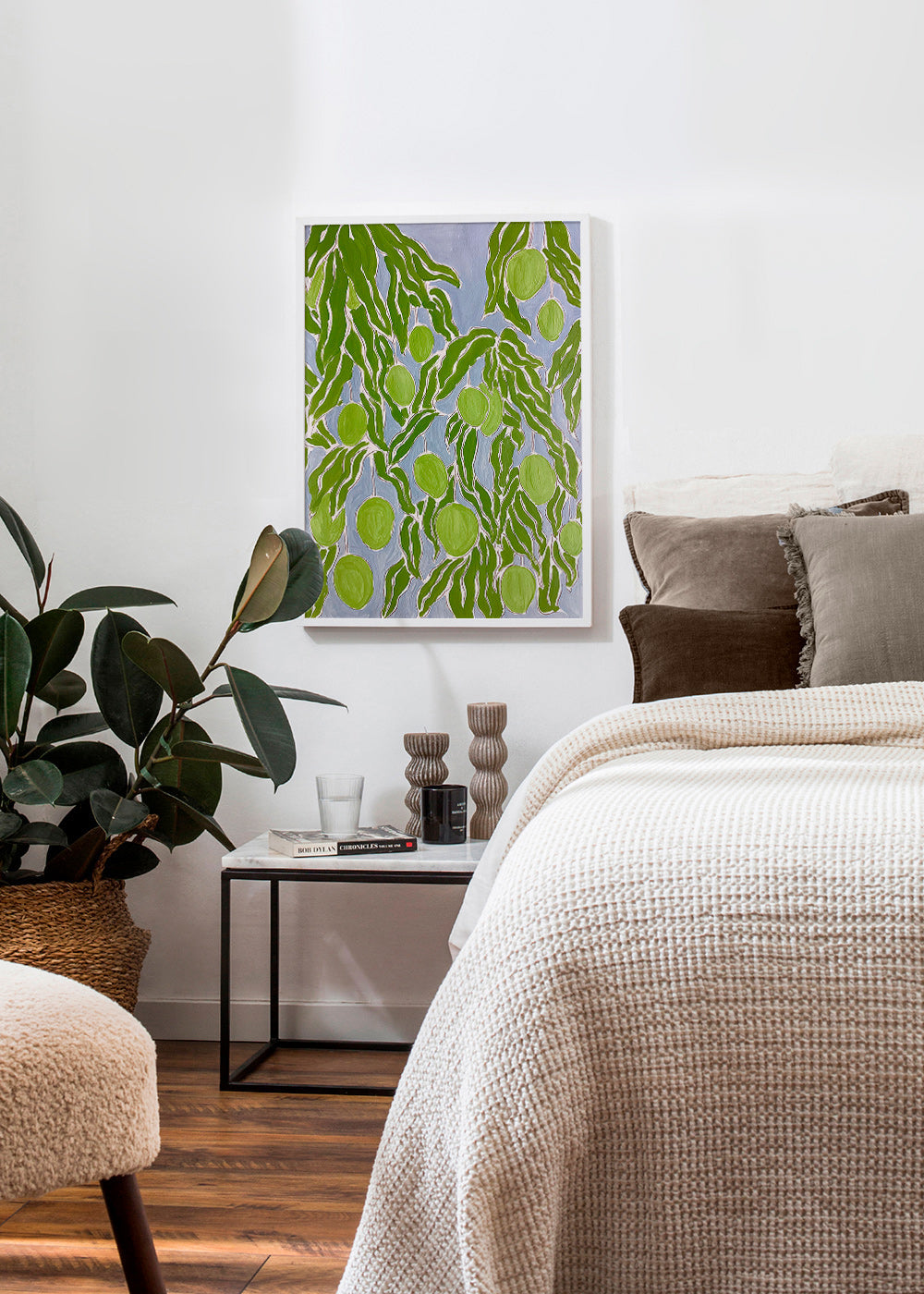 Cuadro de cocina con mangos y hojas colgantes – Product1