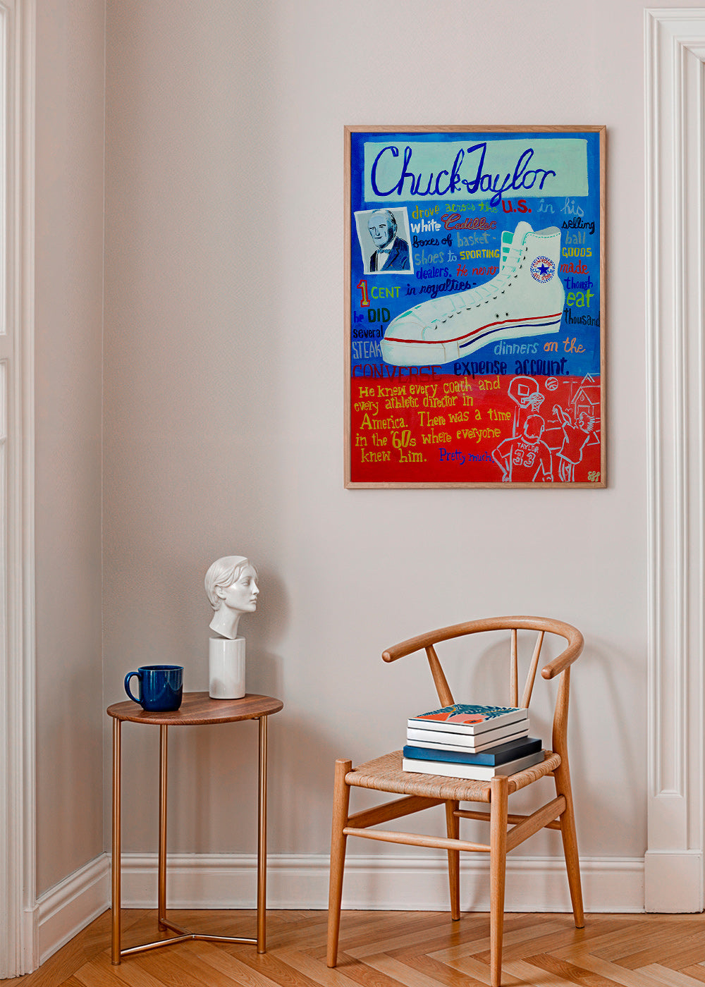 Cuadro deportivo Chuck Taylor zapatilla retro – Product1