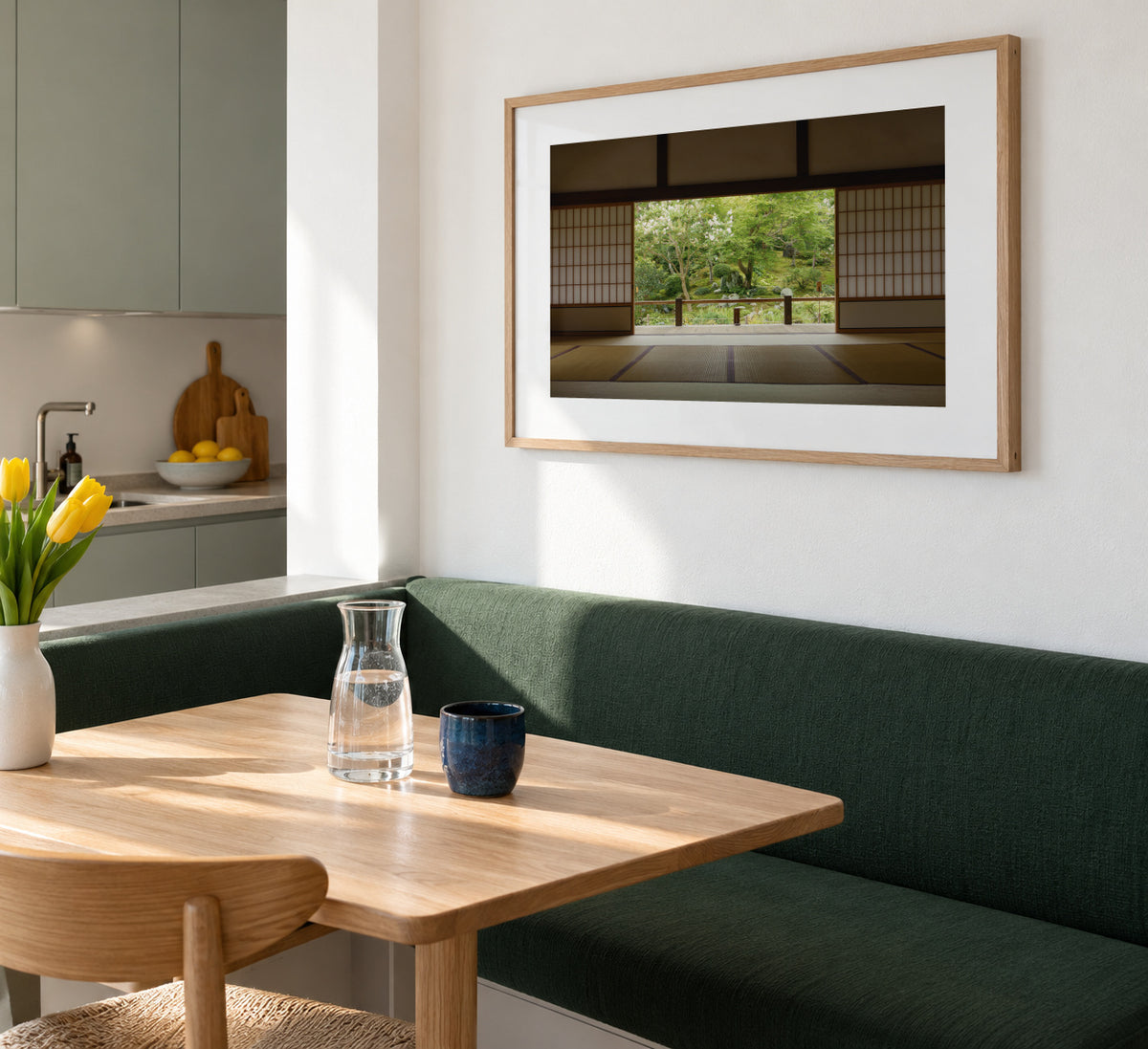 Zen Zone - Framed poster in an interior