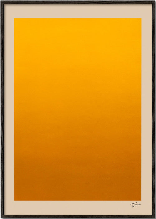Cuadro minimalista degradado dorado – Black Frame