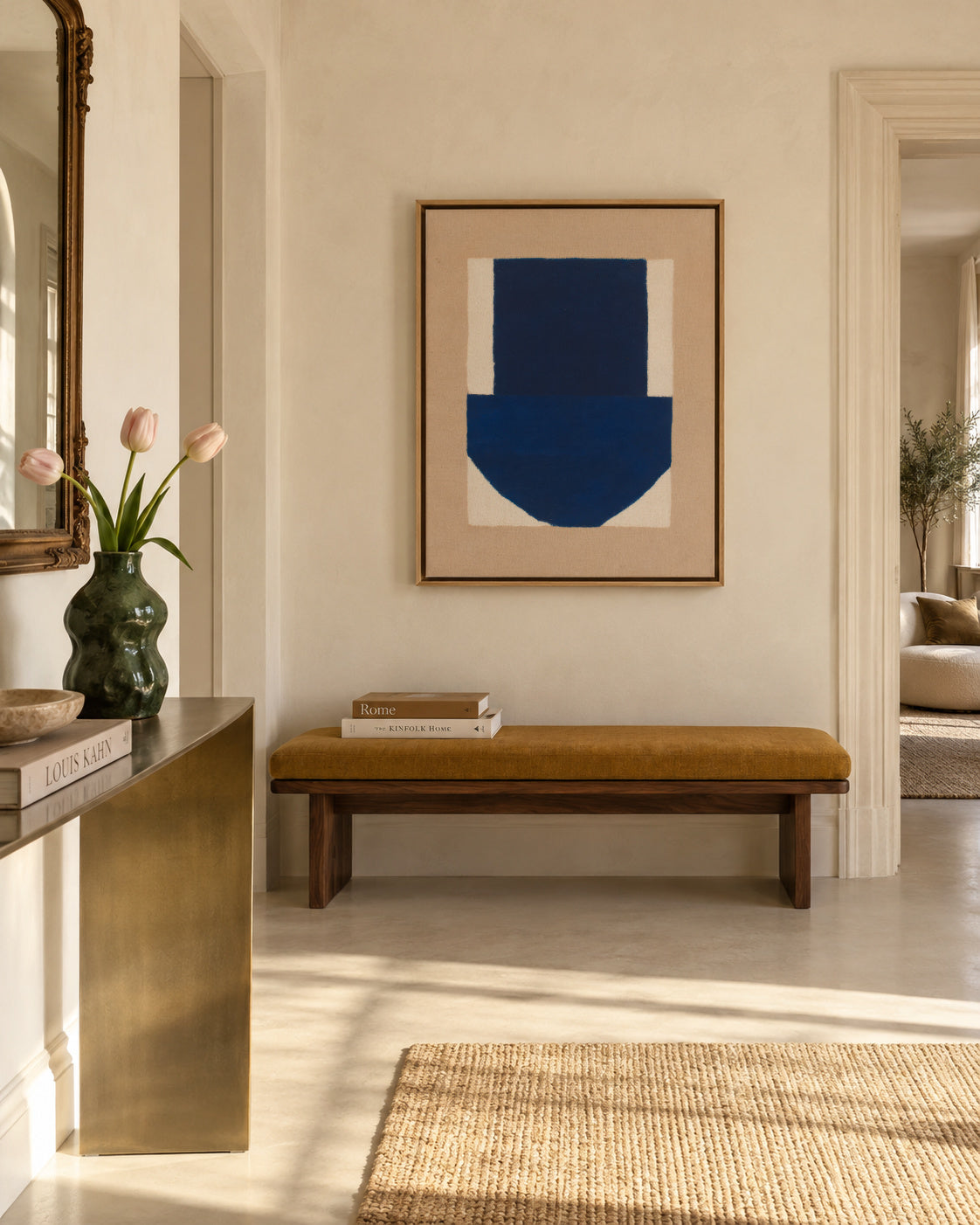 Navy Vessel - Framed canvas in an interior