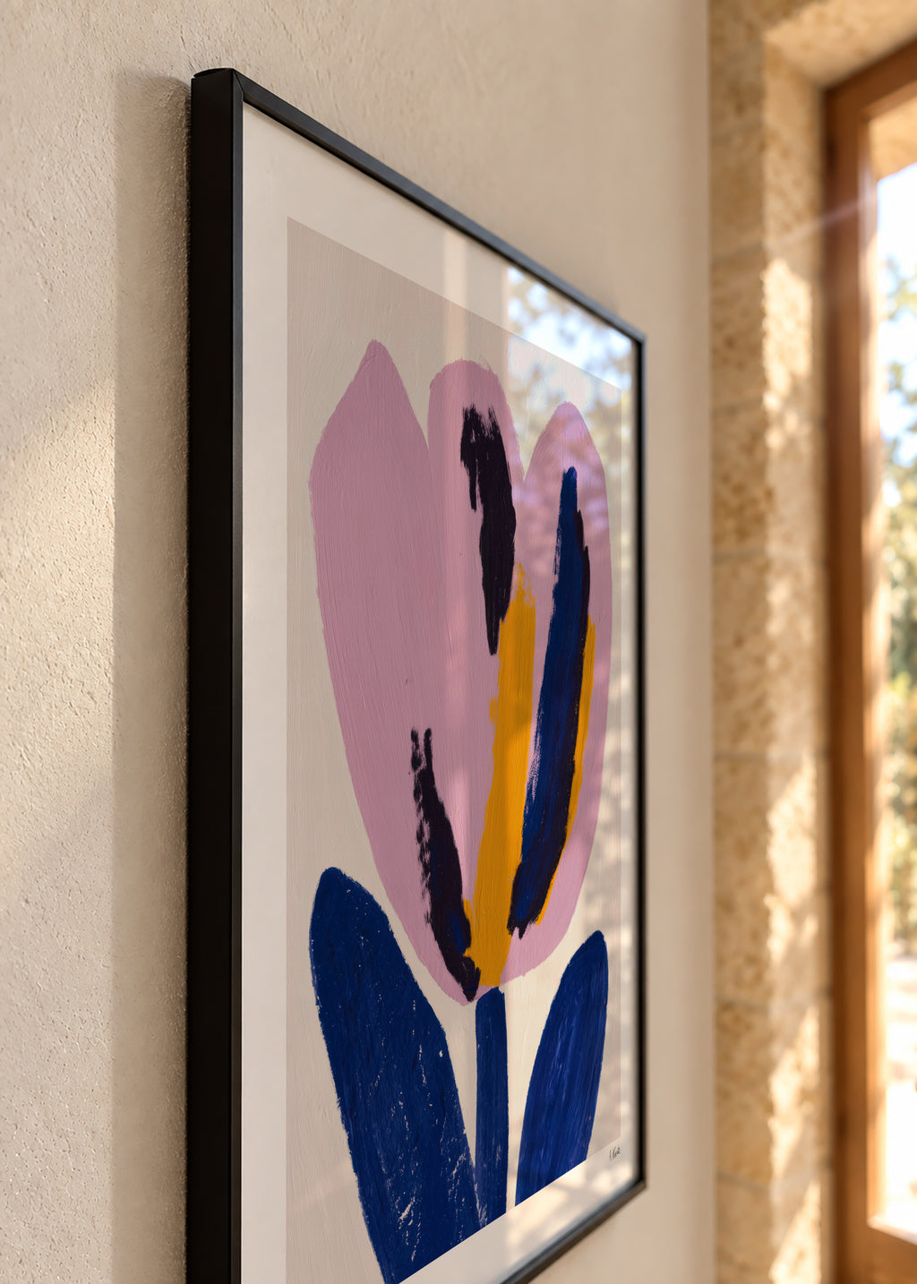Pink Petal - Framed poster detail