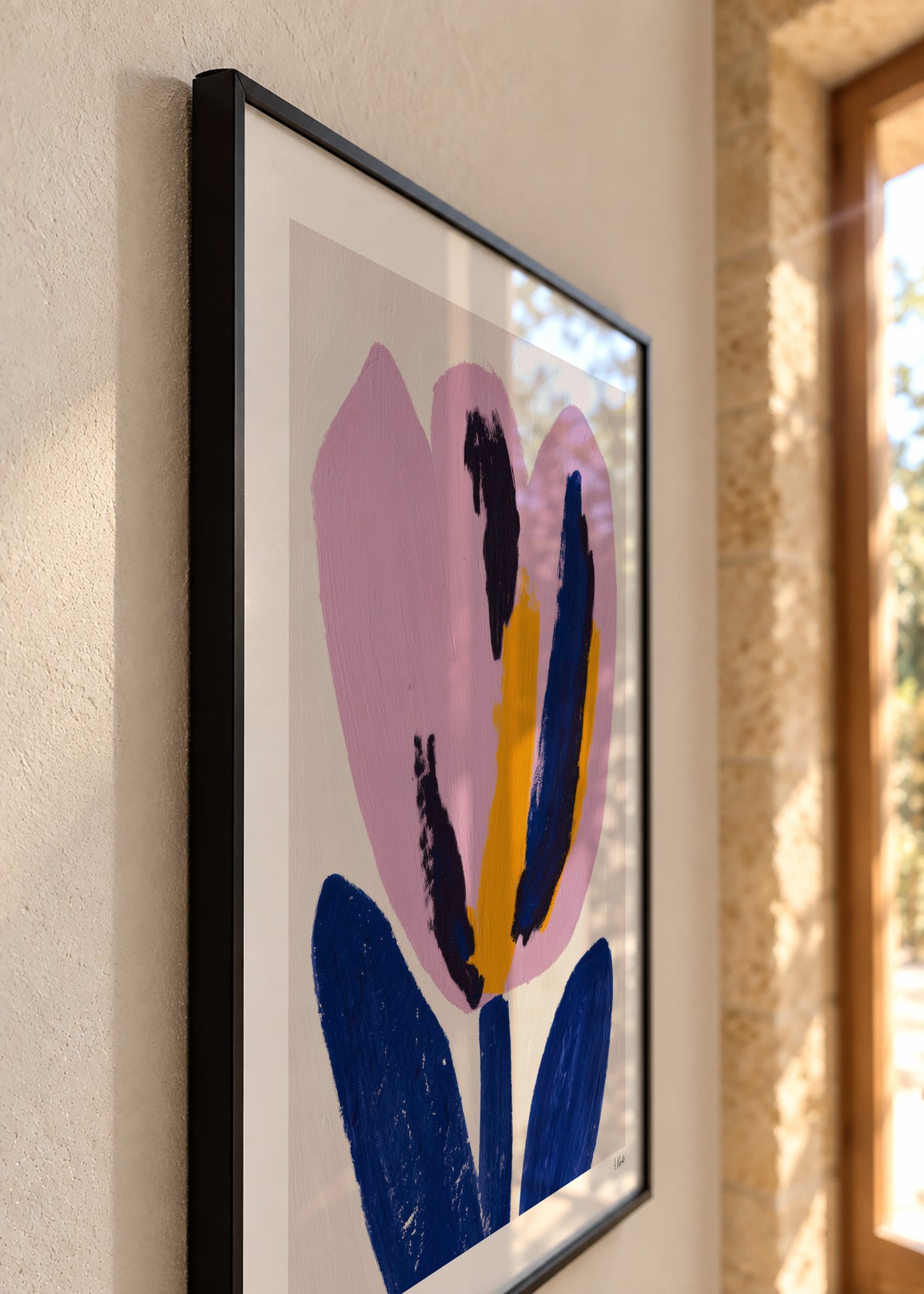 Pink Petal - Framed poster detail