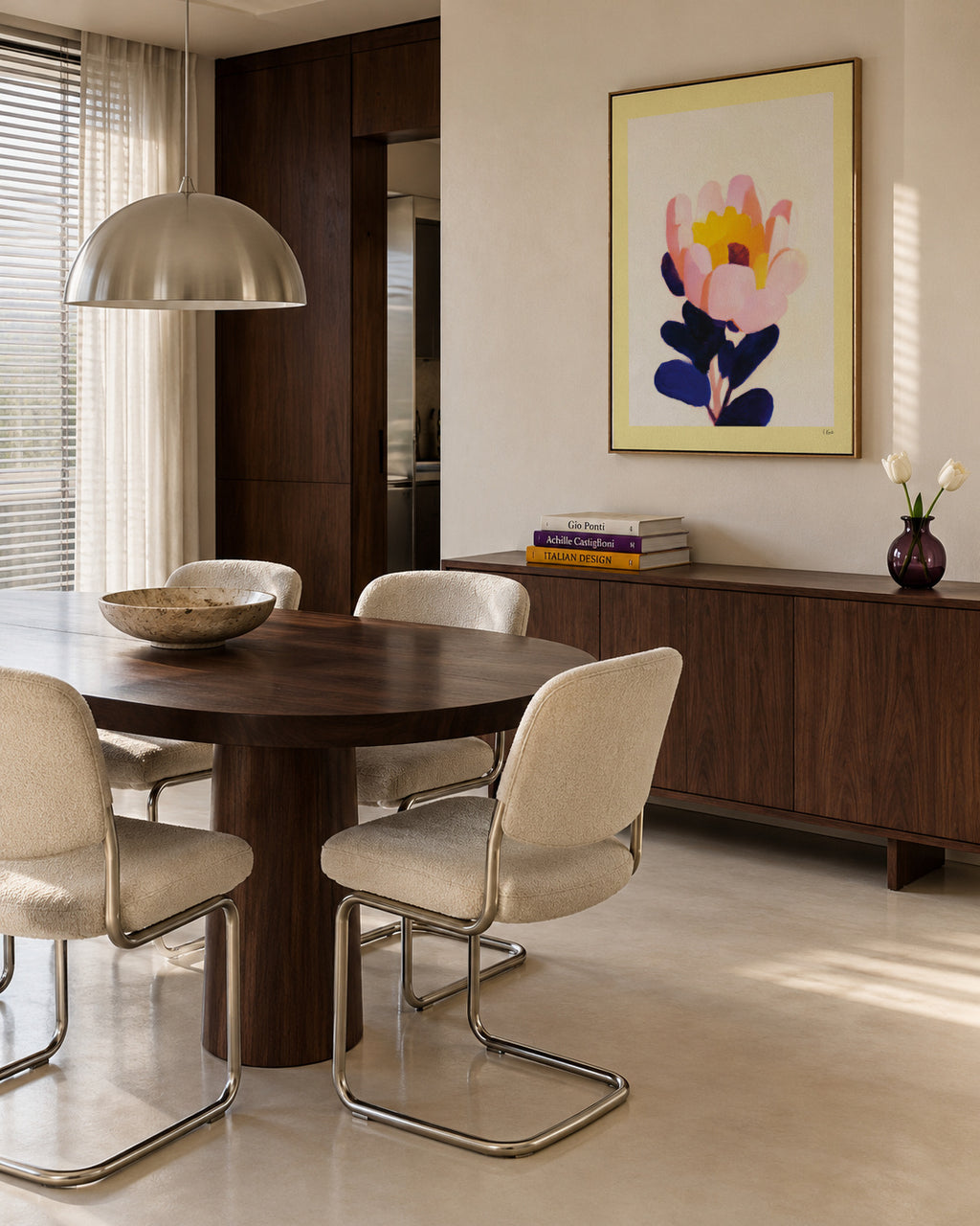 Morning Blossom - Framed canvas in an interior