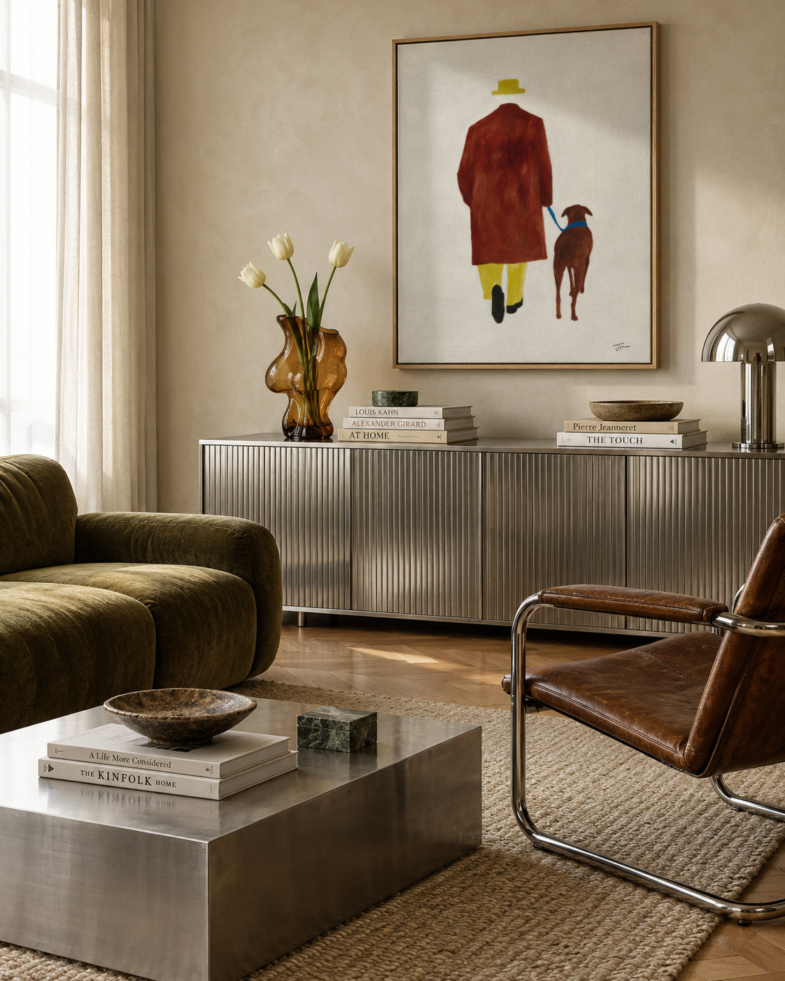 The Long Walk - Framed canvas in an interior