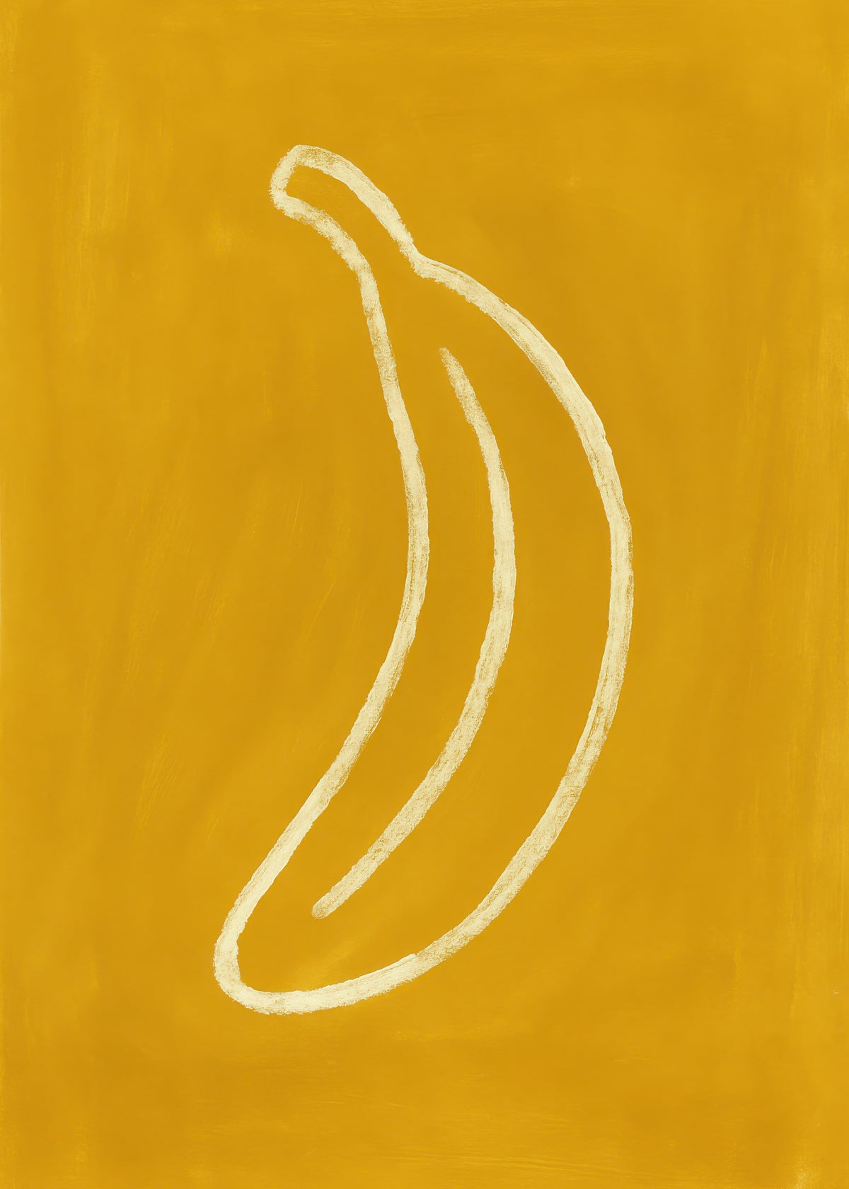 Yellow Outline - Unframed art print
