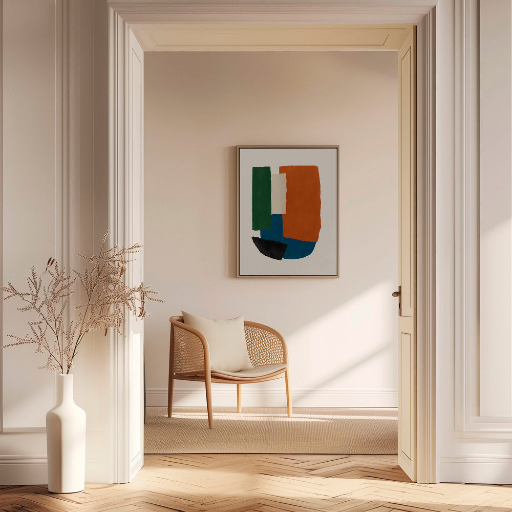 Cuadro abstracto bloques terrosos – Canvas1