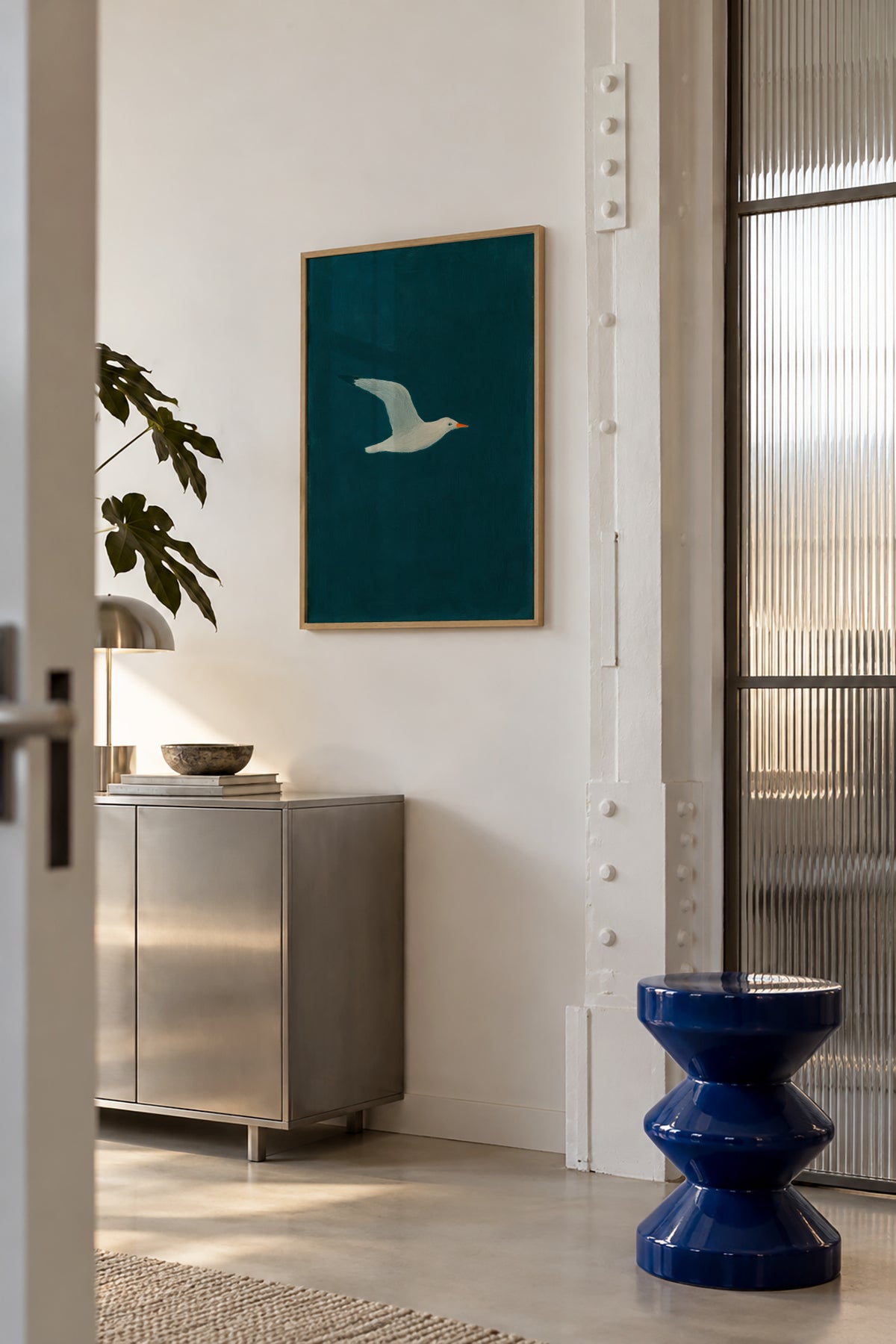 Azure Navigator - Framed poster in an interior
