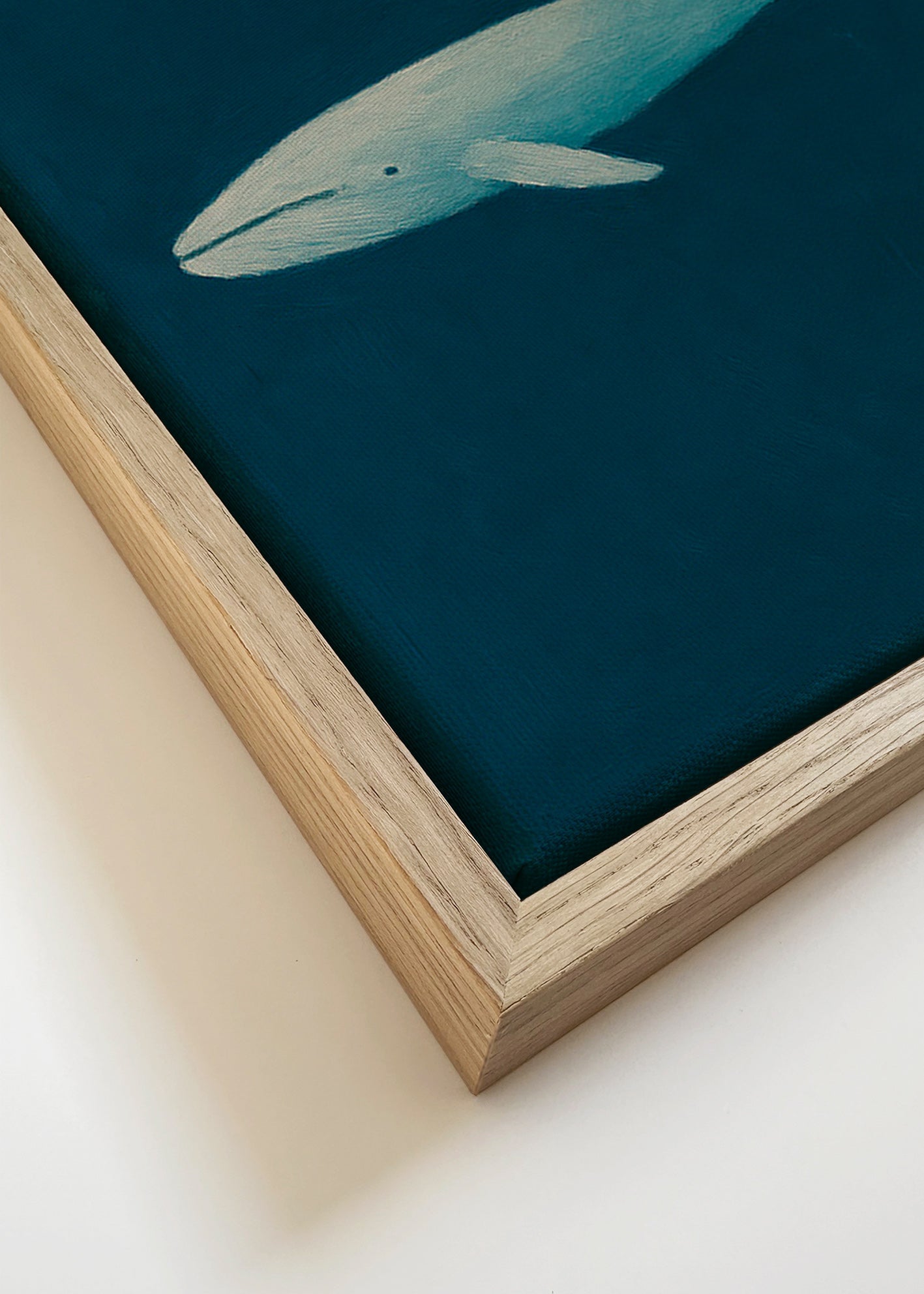 Cuadro ballena azul profundo – Canvas detail
