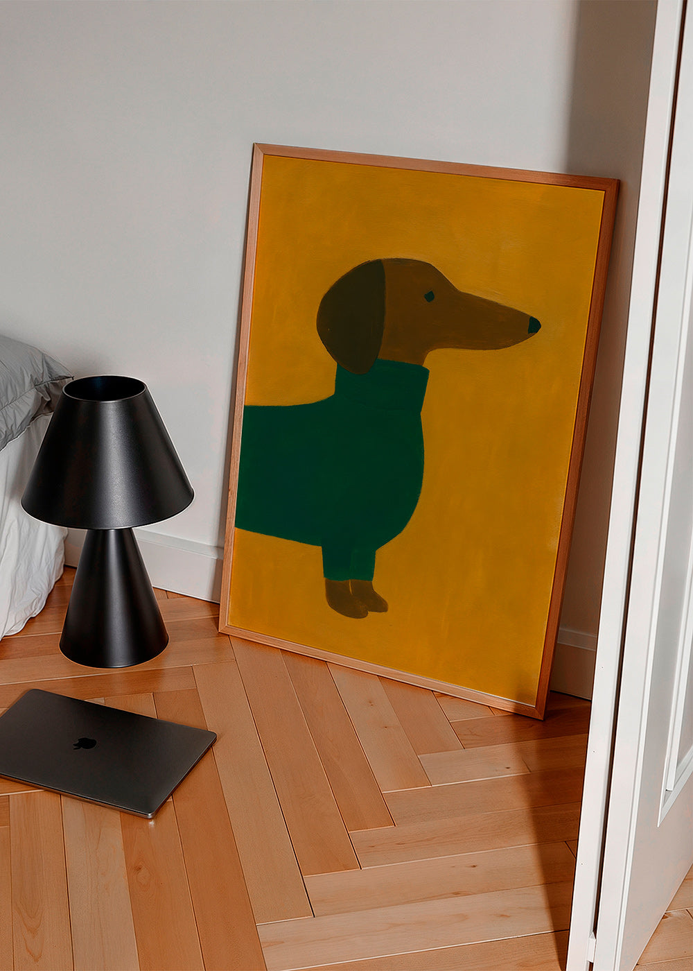 Cuadro perro salchicha en mostaza – Product3