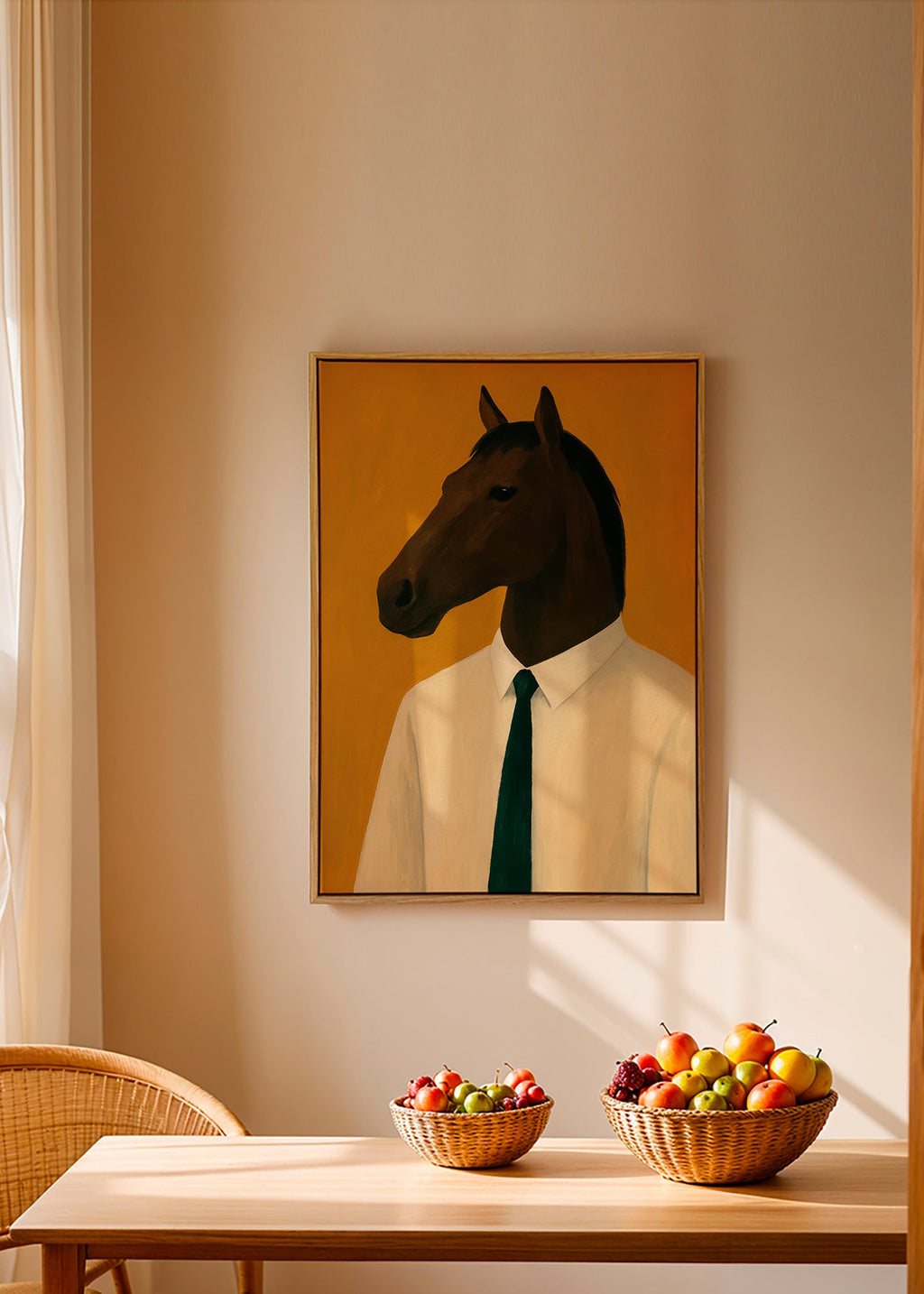 Cuadro de caballo con corbata – Canvas2
