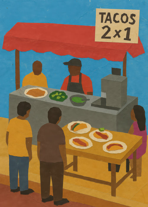 Tacos 2x1 - Unframed art print