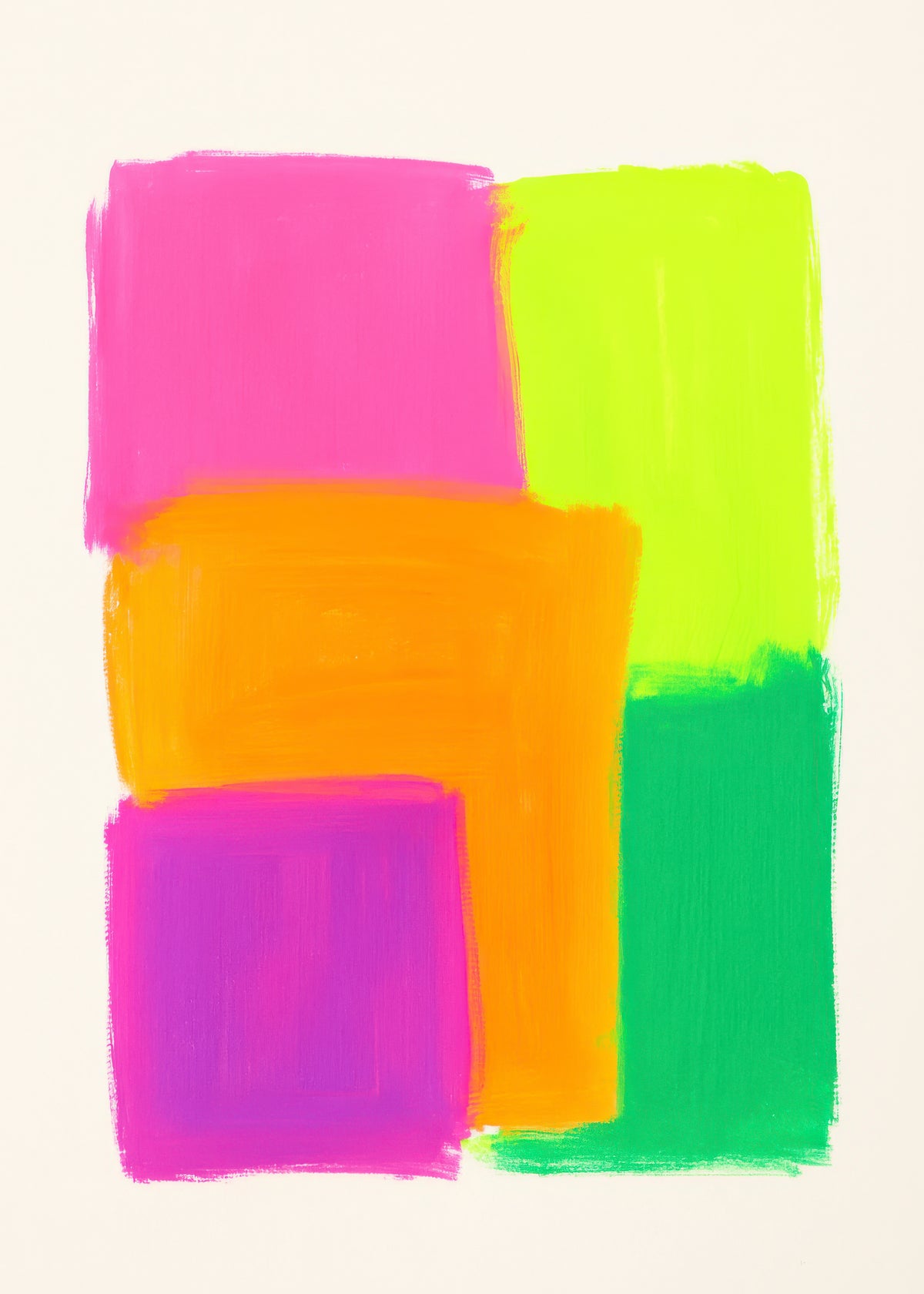 Neon Pulse II - Unframed art print