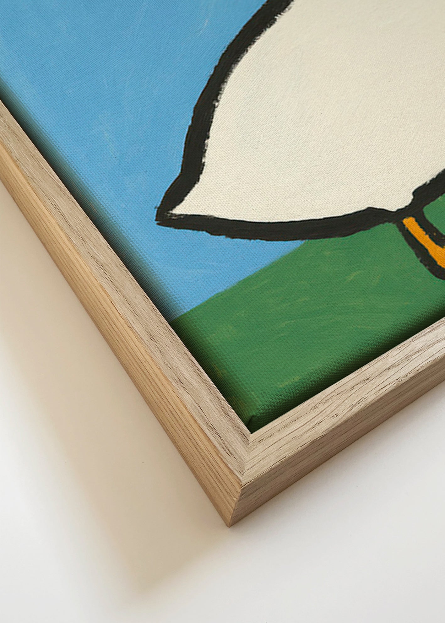 Cuadro ganso ilustrado – Canvas detail