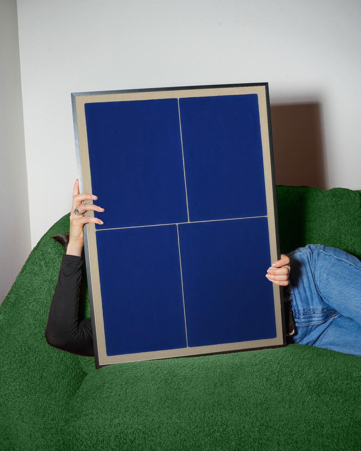 Midnight Blueprint II - Framed poster detail