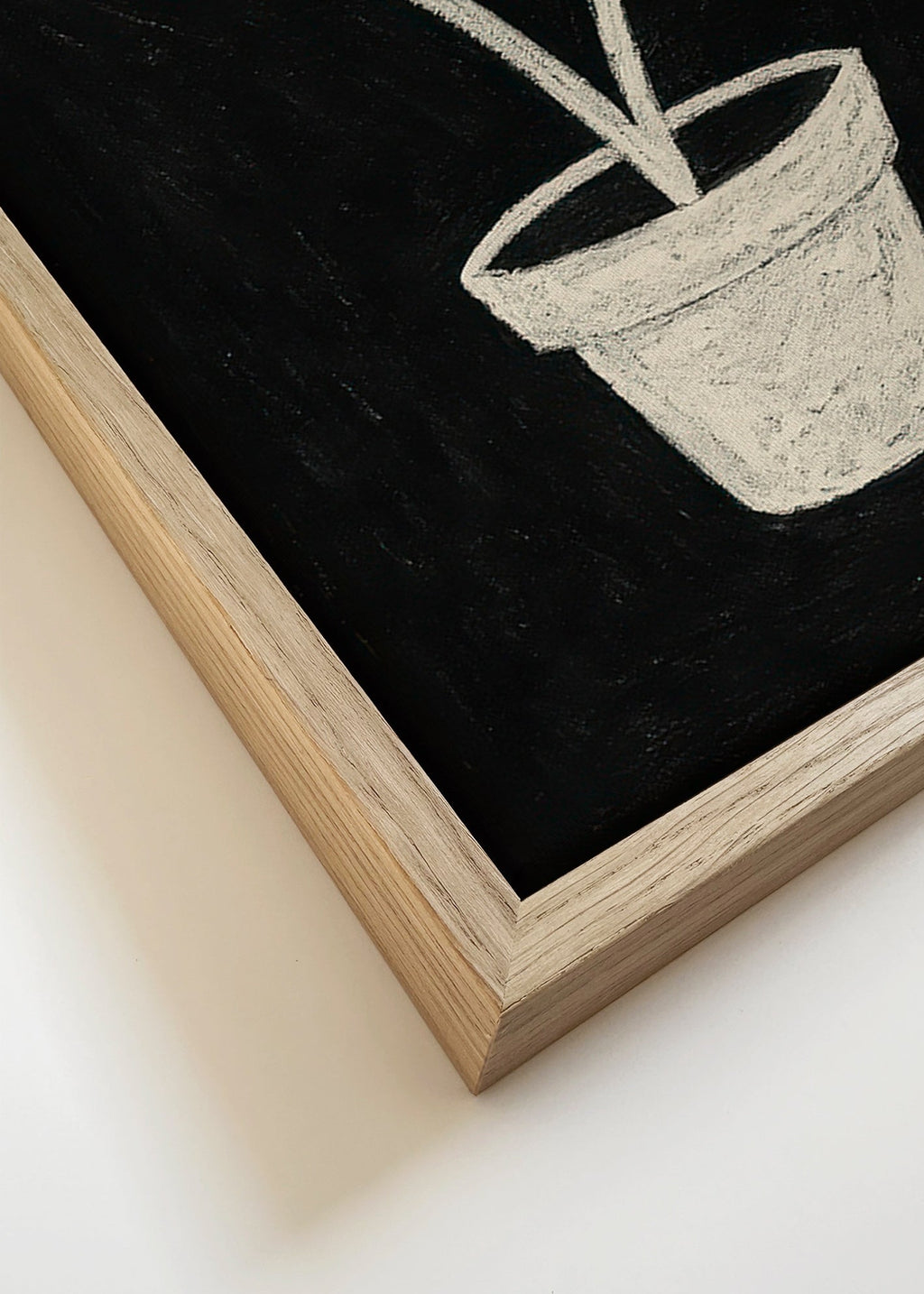 Lámina botánica con hojas en forma de corazón – Canvas detail