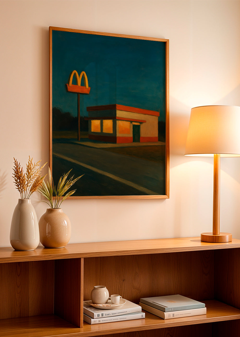 Cuadro de cocina: local nocturno con letrero icónico – Product3