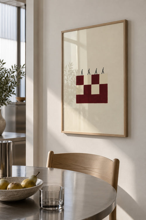 Table Arrangement - Framed poster in an interior