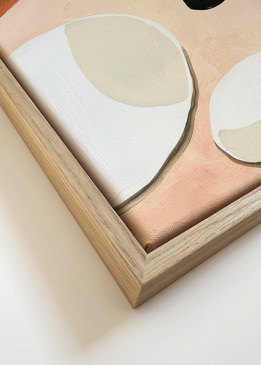 Cuadro de cocina minimalista con platos y vasos – Canvas detail