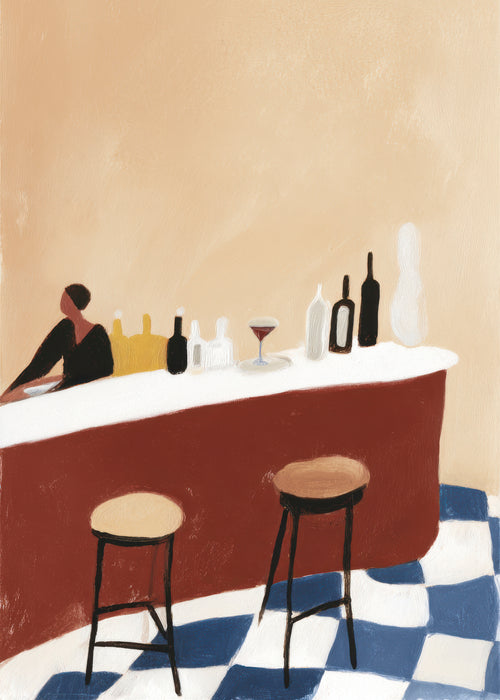 Evening Bar - Unframed art print