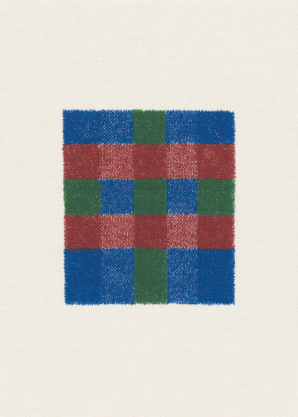 Cuadro geométrico de cuadros a mano